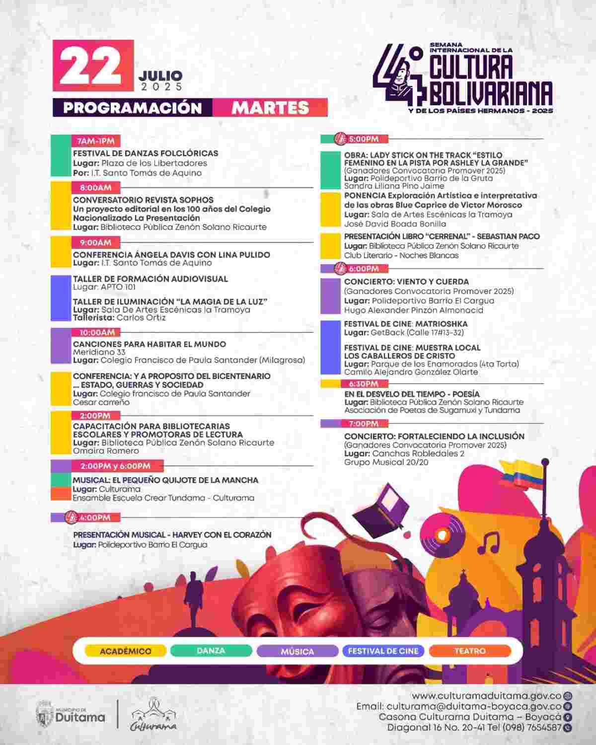DUITAMA: 44a Semana Internacional de la Cultura Bolivariana y de los Países Hermanos 2025