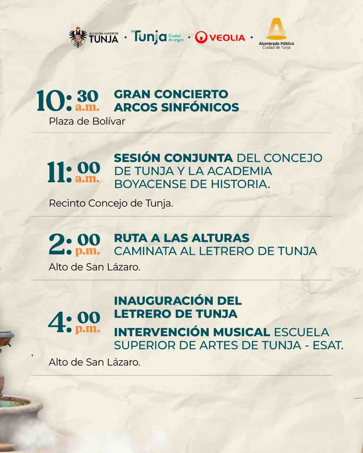 TUNJA: Programación Cumpleaños 486
