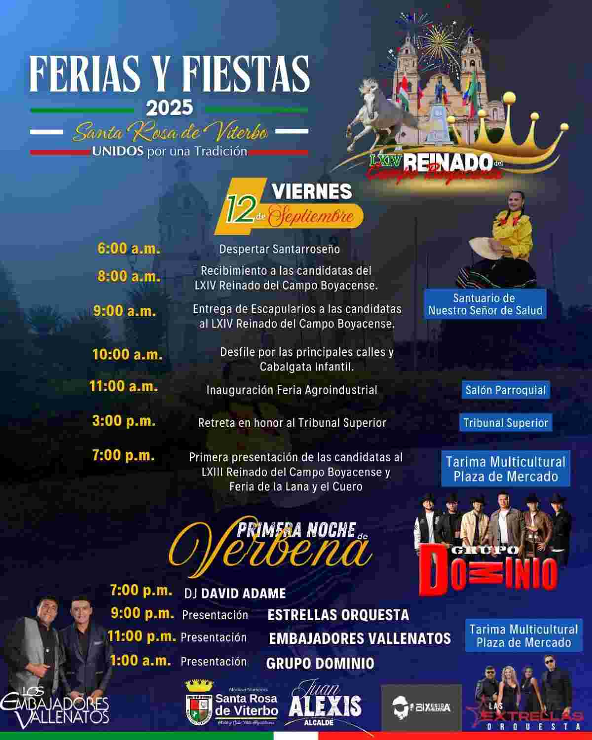 TIBASOSA: Ferias y Fiestas 2025