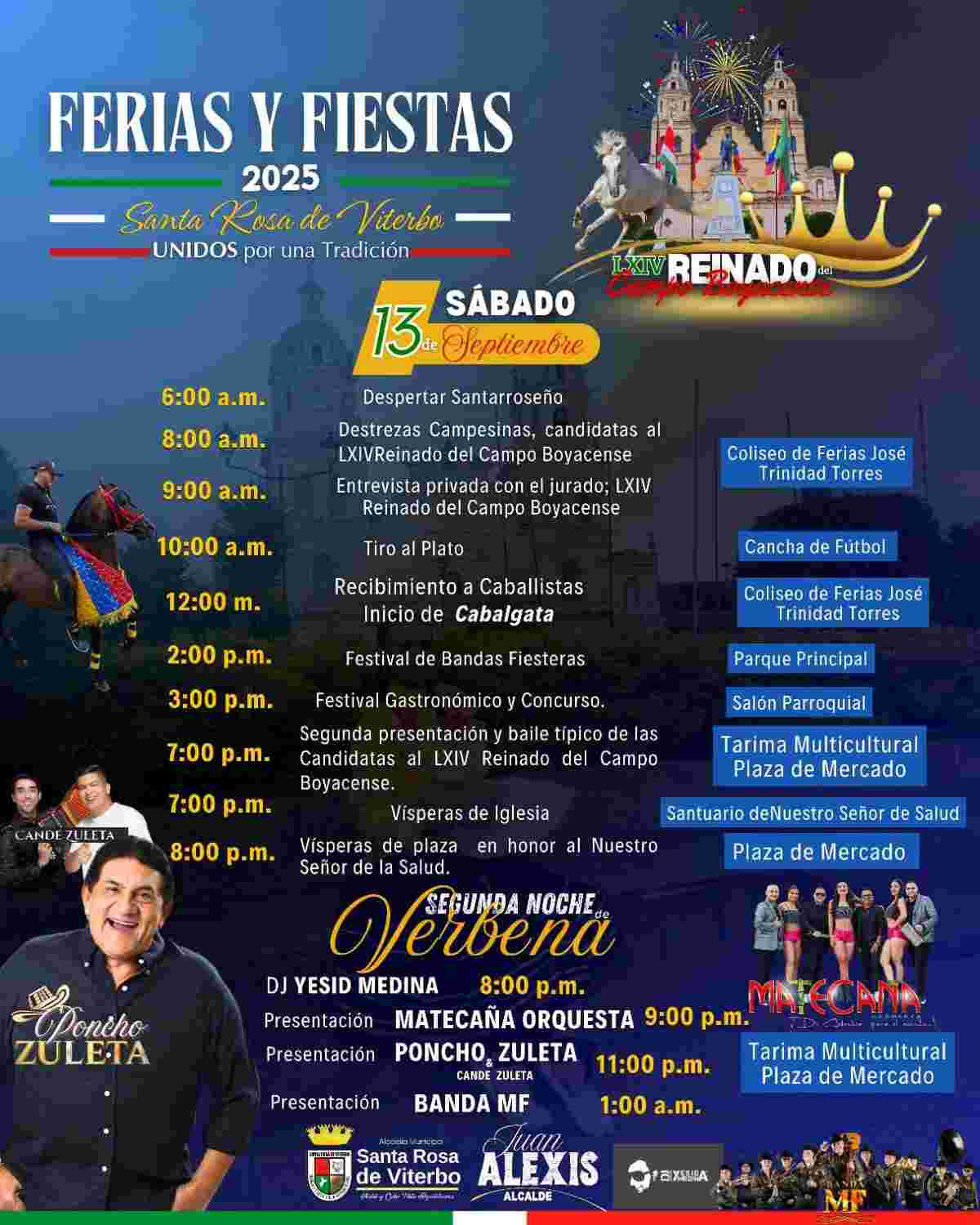 TIBASOSA: Ferias y Fiestas 2025