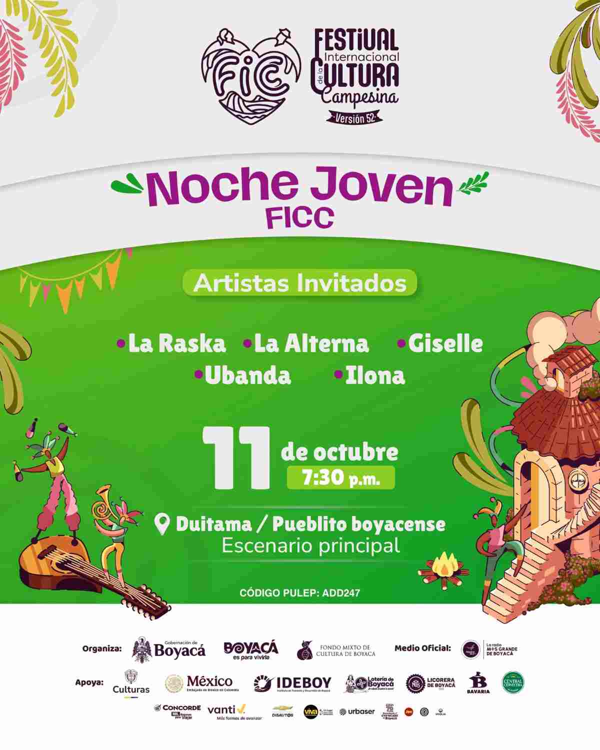 DUITAMA - Pueblito Boyacense: Encuentro de Poesía Costumbrista y "Noche Joven FICC"
