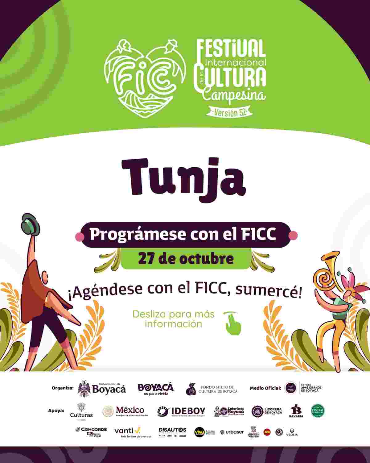 TUNJA: Programación FICC 2025 / lunes 27 de octubre