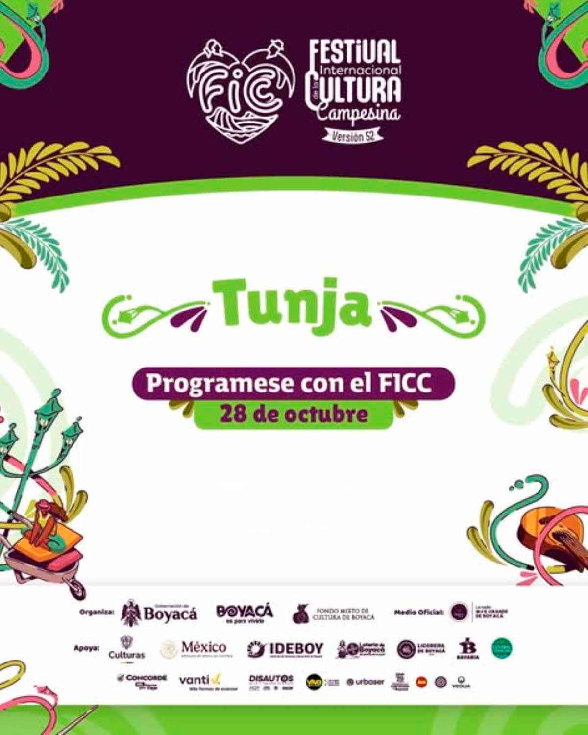 TUNJA: Programación FICC 2025 / martes 28 de octubre TUNJA: Programación FICC 2025 / martes 28 de octubre