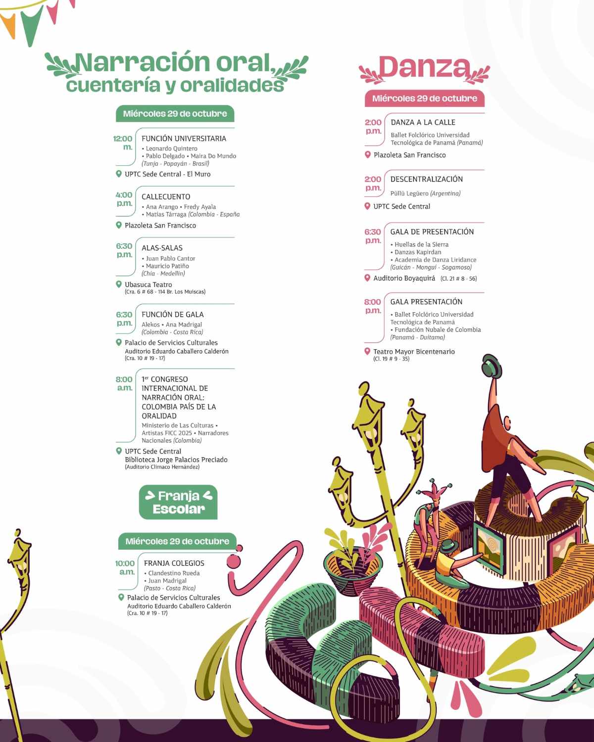 TUNJA: Programación FICC 2025 / miércoles 29 de octubre