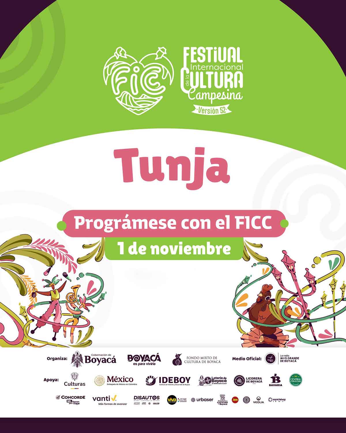 TUNJA: Programación FICC 2025 / sábado 1 de noviembre TUNJA: Programación FICC 2025 / sábado 1 de noviembre
