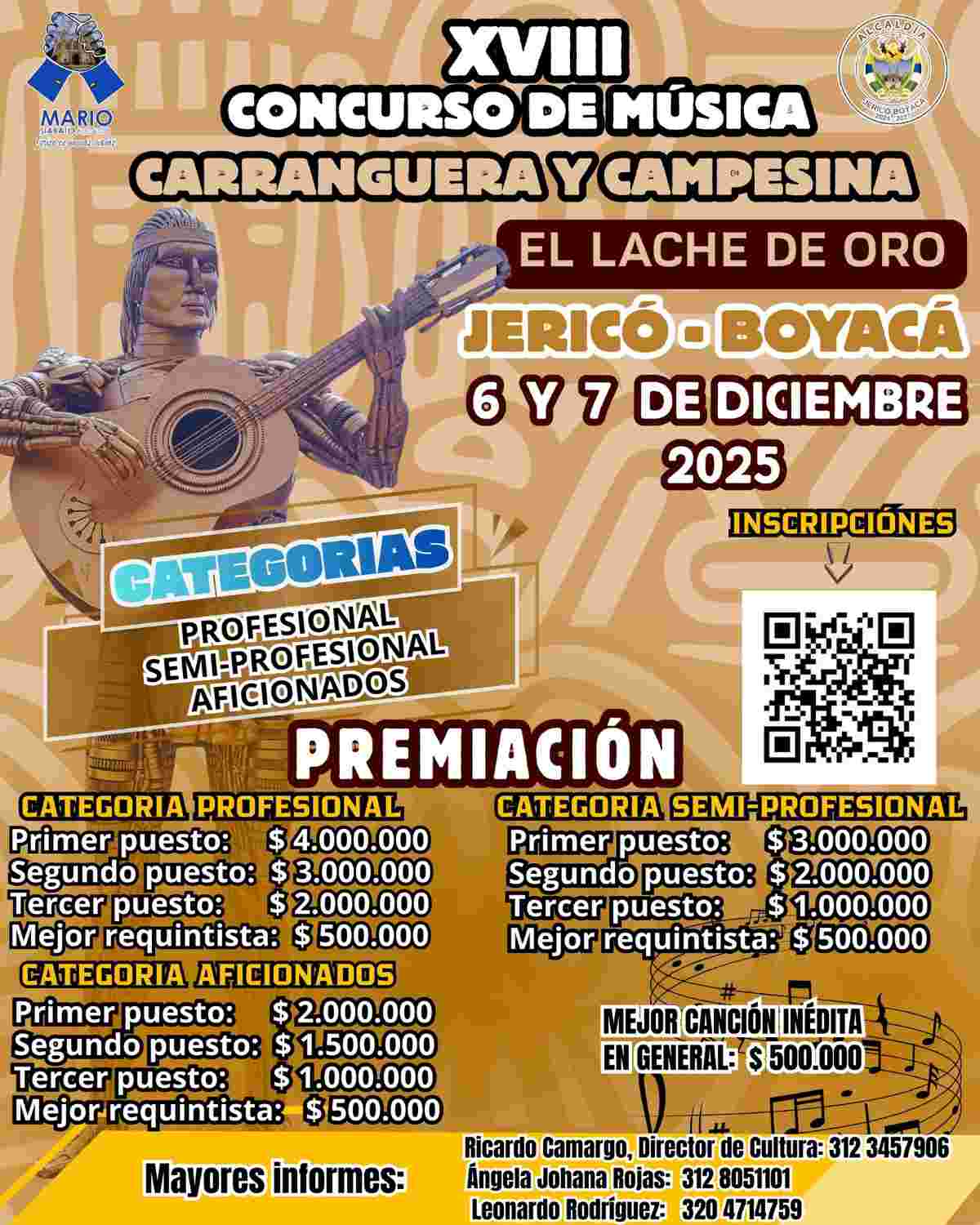 JERICÓ: Concurso Nacional de Música Carranguera y Campesina "El Lache de Oro" 2025