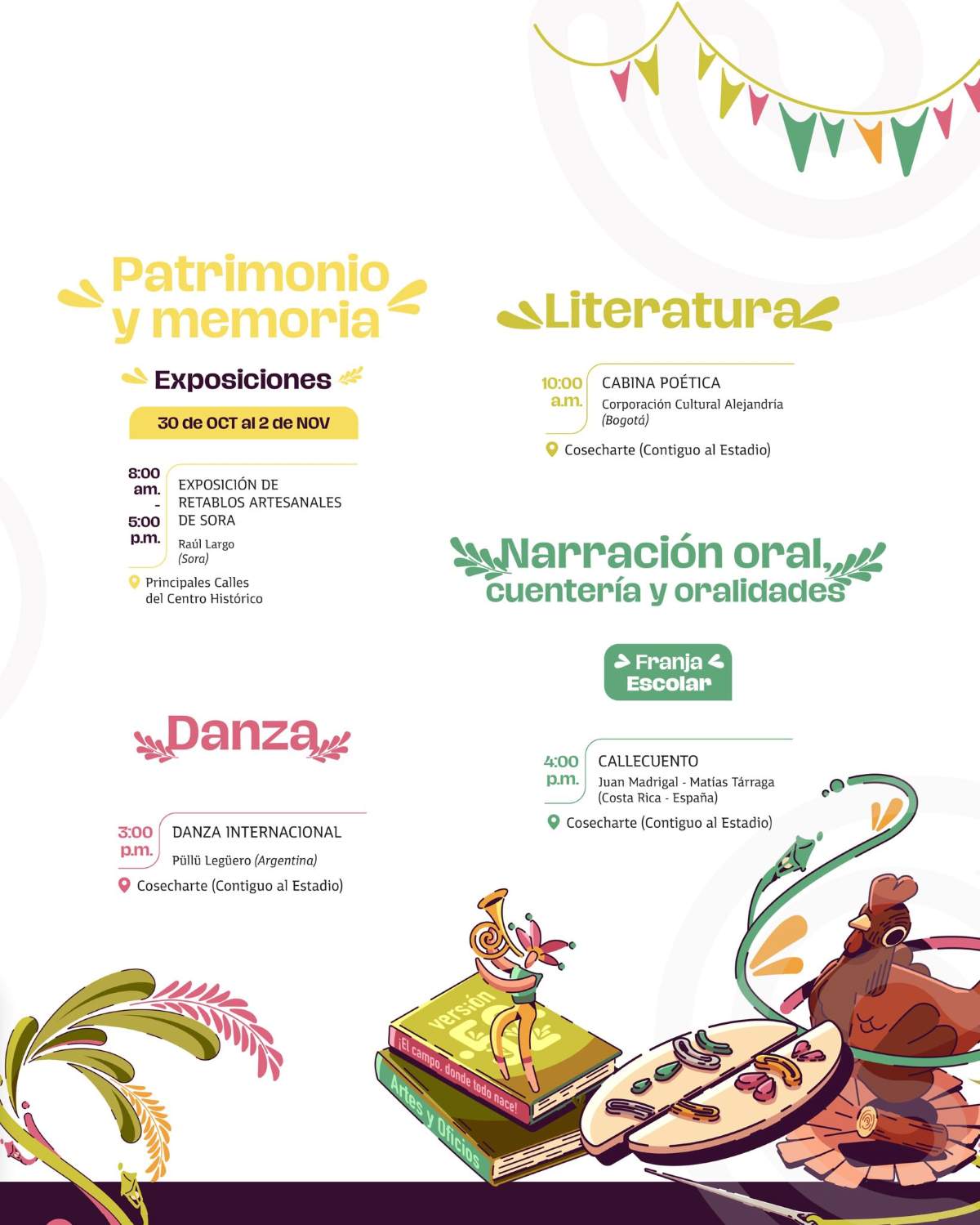 TUNJA: Programación FICC 2025 / domingo 2 de noviembre