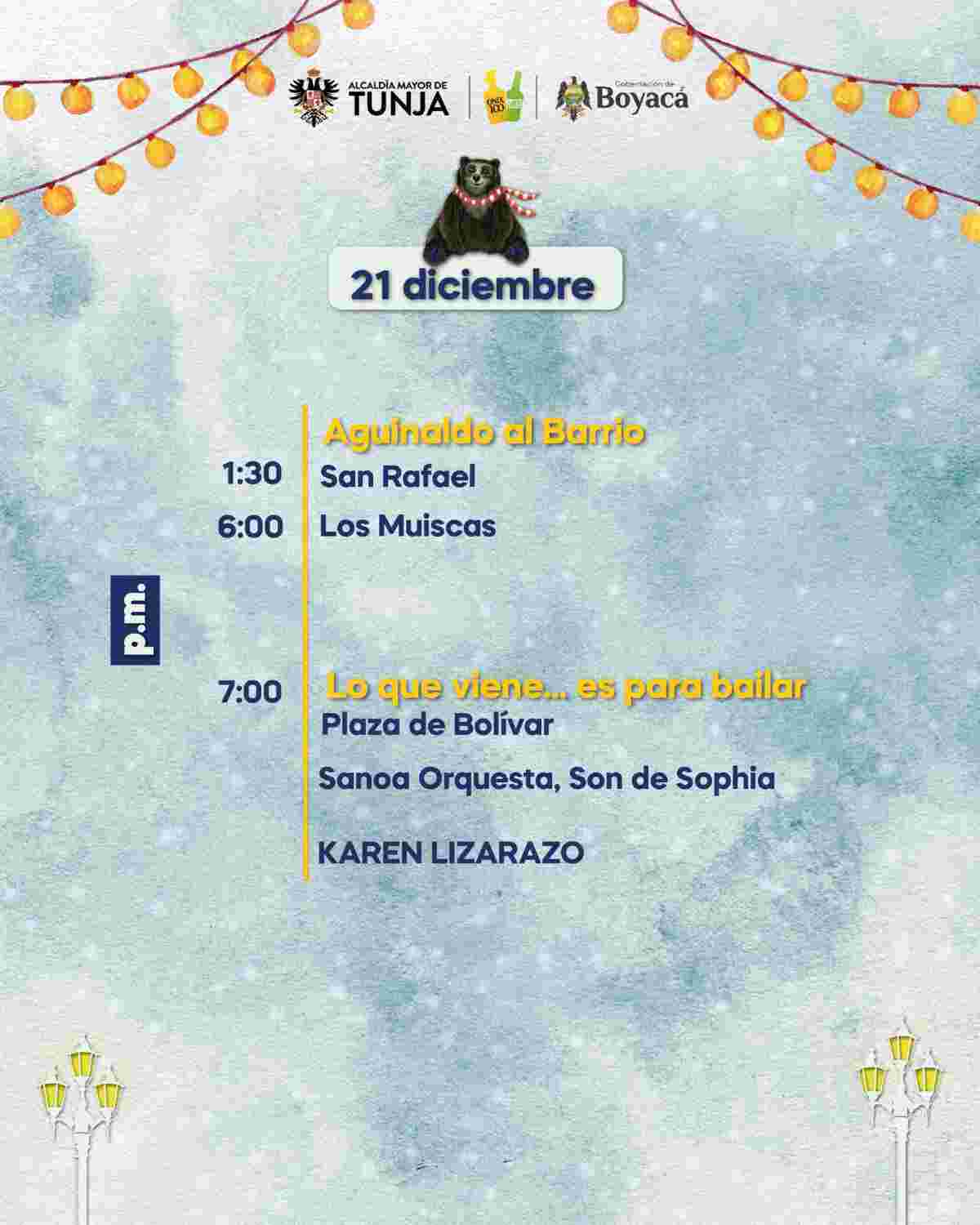 Aguinaldo Boyacense 2025-Programación