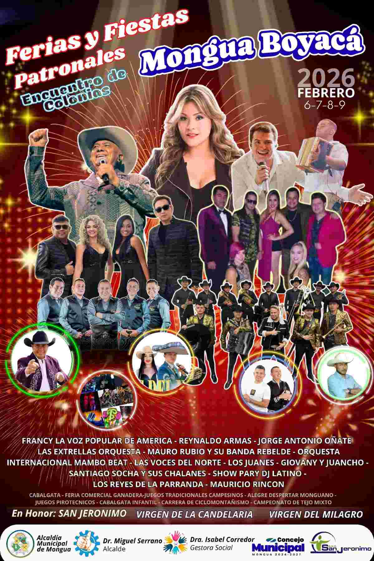 MONGUA: Ferias y Fiestas Patronales 2025