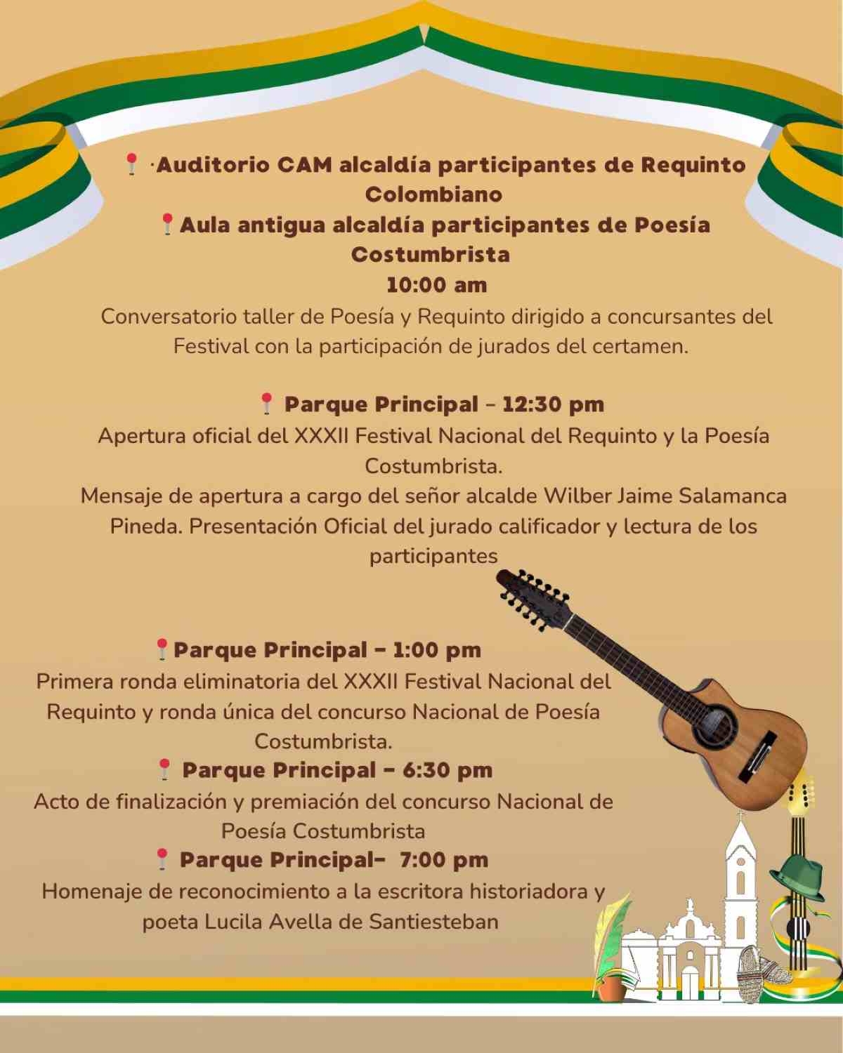 TUTA: 32° Festival Nacional del Requinto y la Poesía Costumbrista 2026