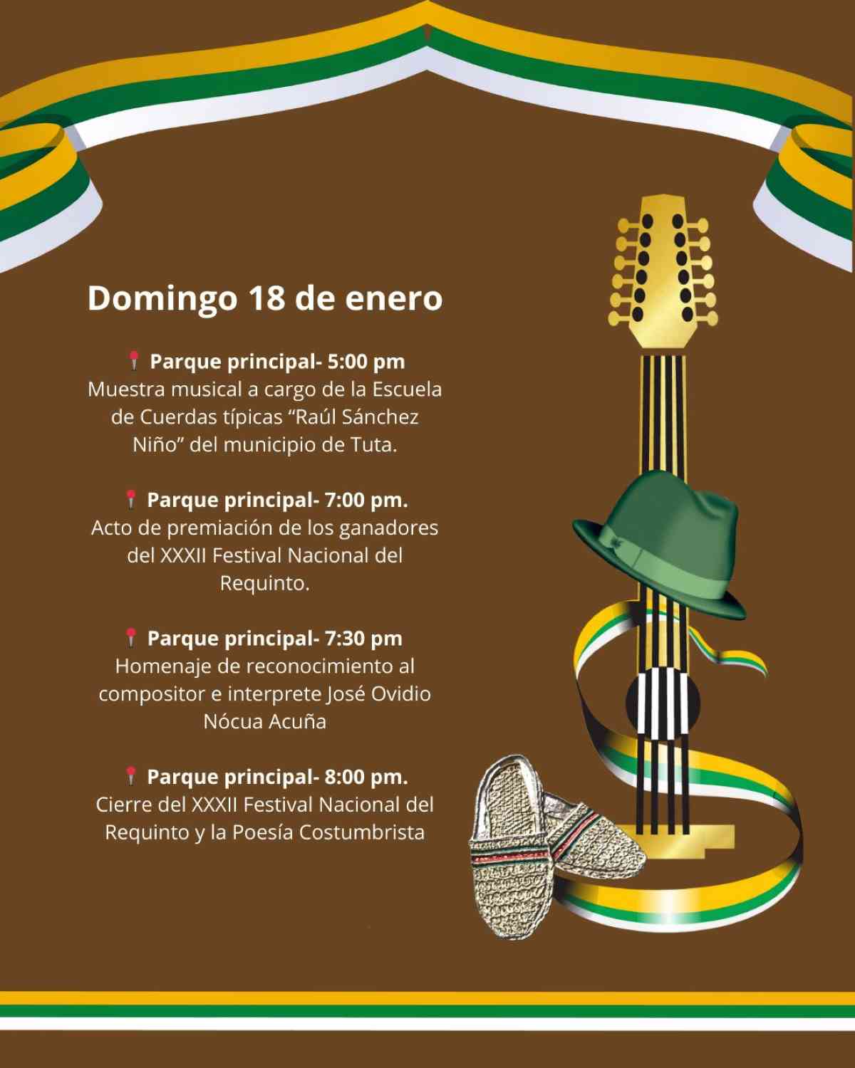 TUTA: 32° Festival Nacional del Requinto y la Poesía Costumbrista 2026