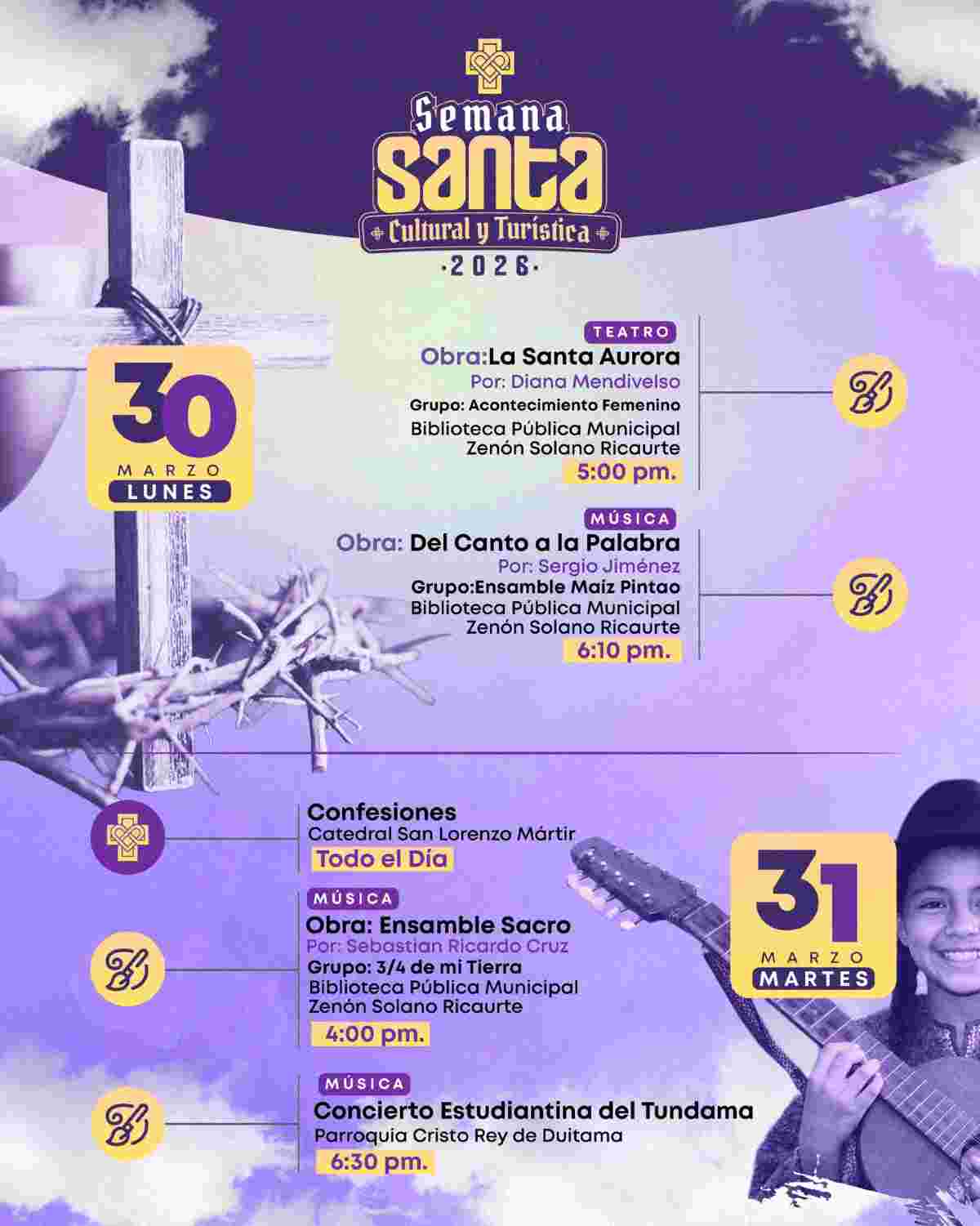DUITAMA: Semana Santa, Cultural y Turística 2026