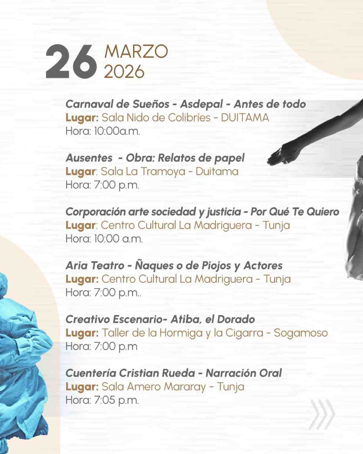 TUNJA: Conmemoración Dia Internacional del Teatro 2026