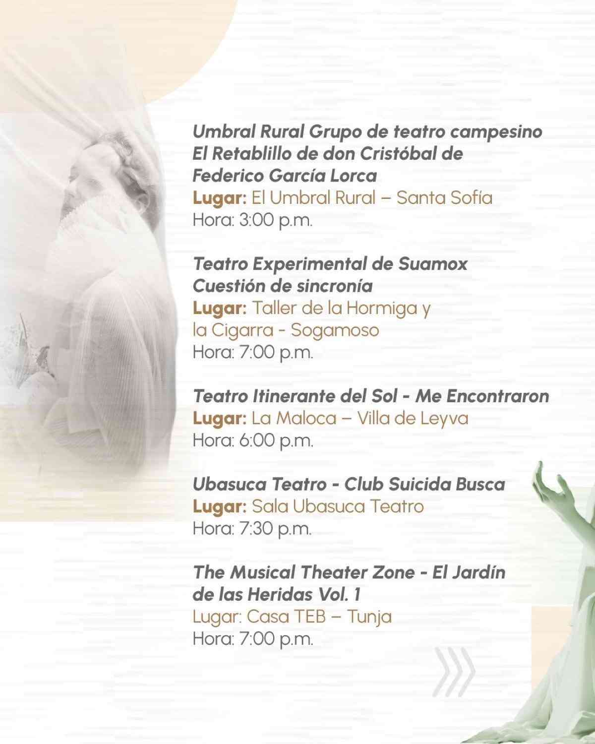 TUNJA: Conmemoración Dia Internacional del Teatro 2026