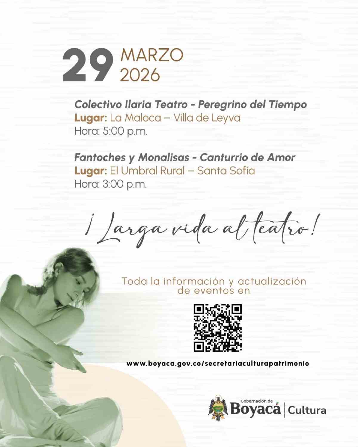 TUNJA: Conmemoración Dia Internacional del Teatro 2026