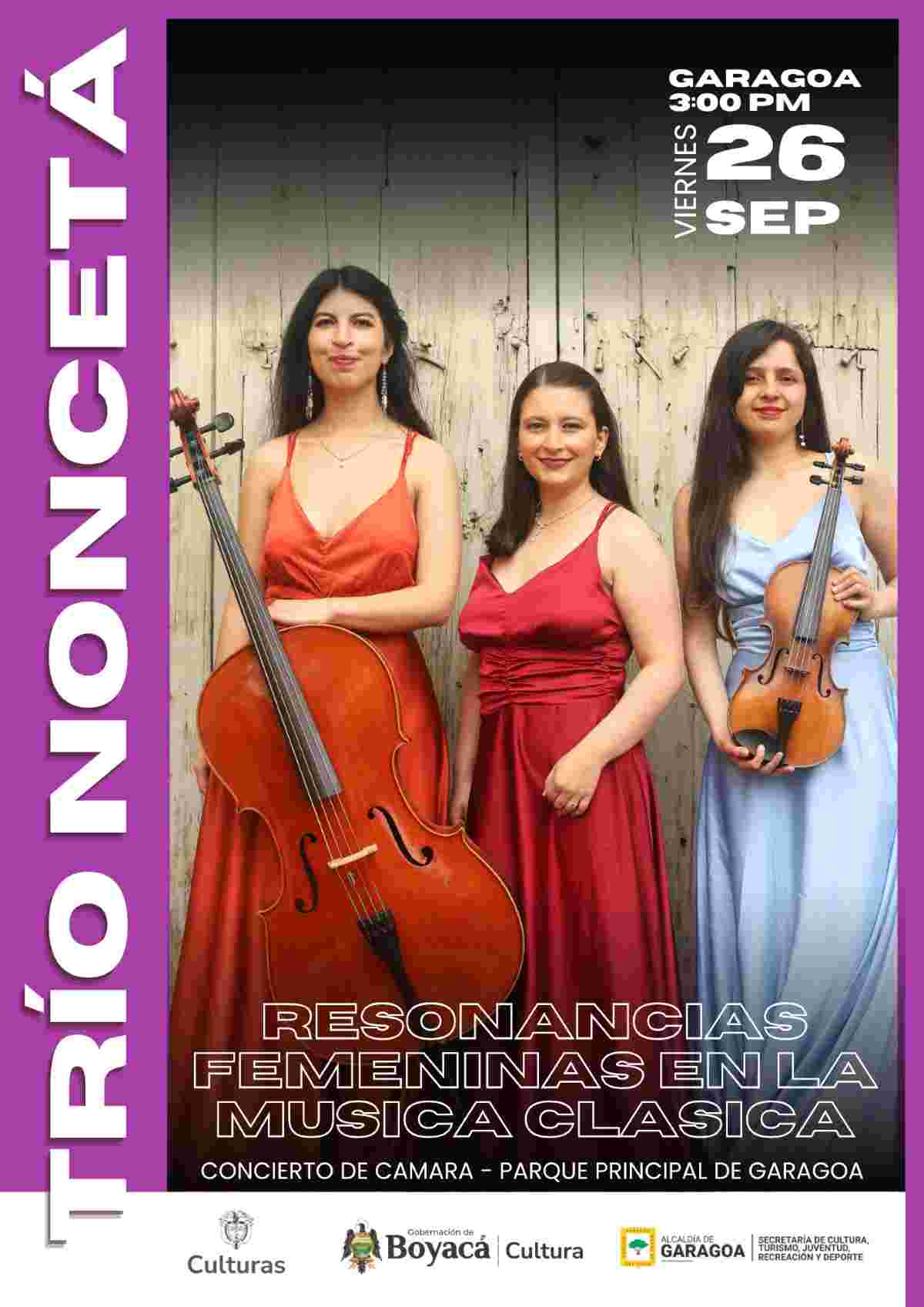 GARAGOA: ¡Concierto de Cámara! con el Trío Noncetá