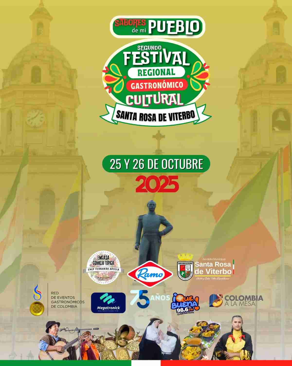 SANTA ROSA DE VITERBO: 2do Festival Regional Gastronómico Cultural "Sabores de mi Pueblo" 2025