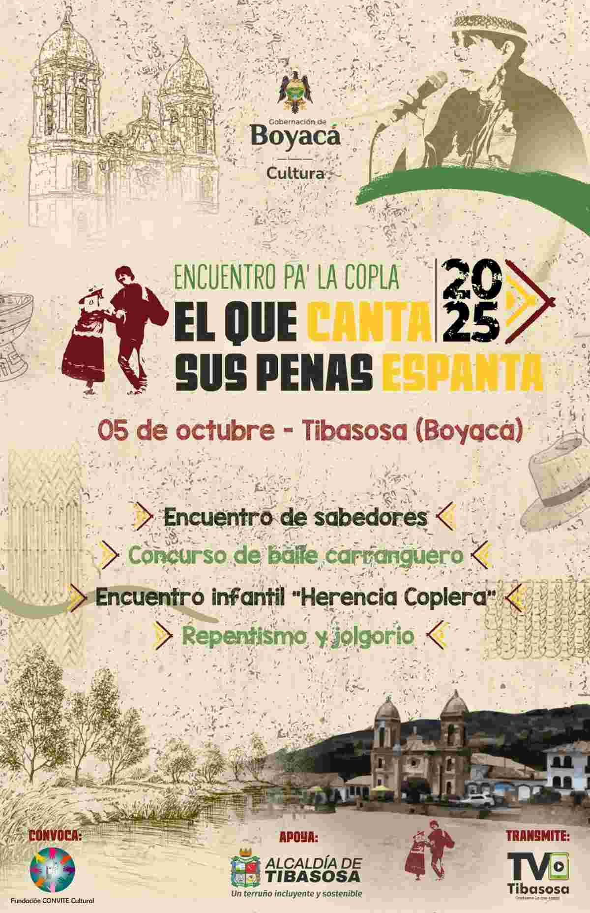 TIBASOSA: Encuentro Pa’ la Copla “El que canta sus penas espanta" 2025