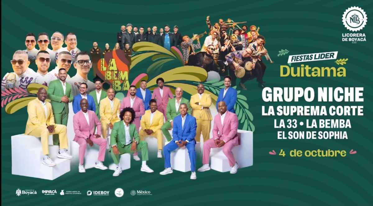 DUITAMA: Concierto FICC 2025: Grupo Niche, La Suprema Corte, La 33, La Bemba y El Son de Sophia