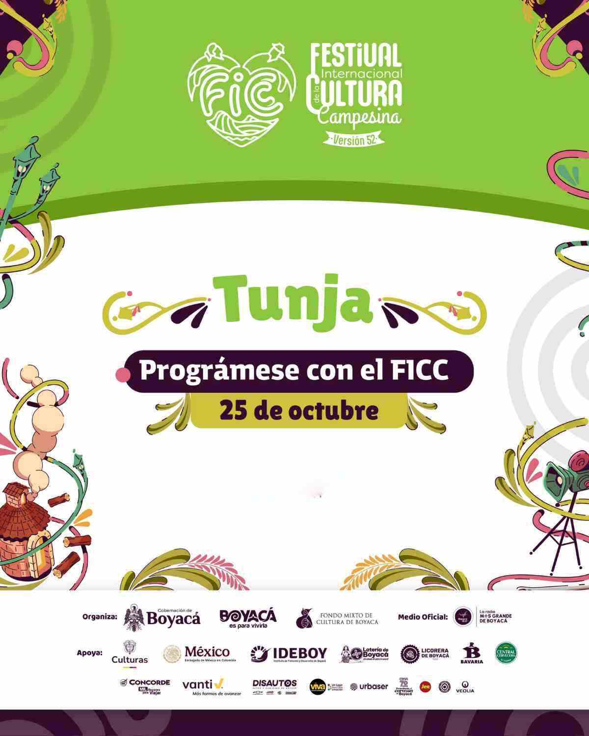 TUNJA: Programación FICC 2025 / sábado 25 de octubre