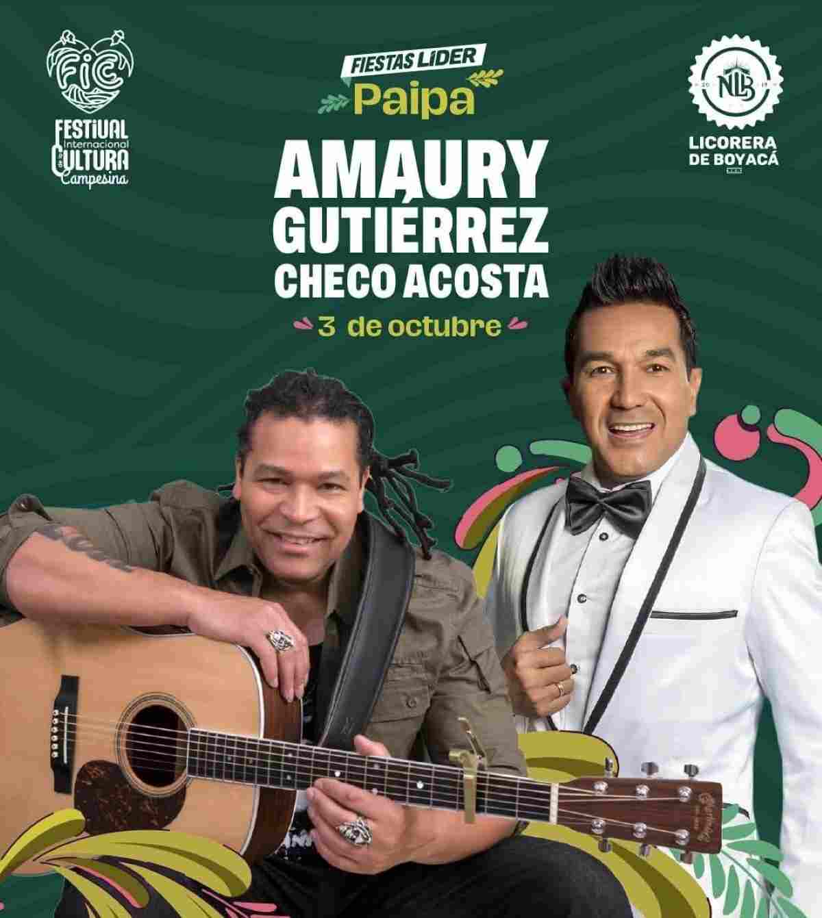 PAIPA: Concierto FICC 2025: Amaury Gutiérrez y Checo Acosta