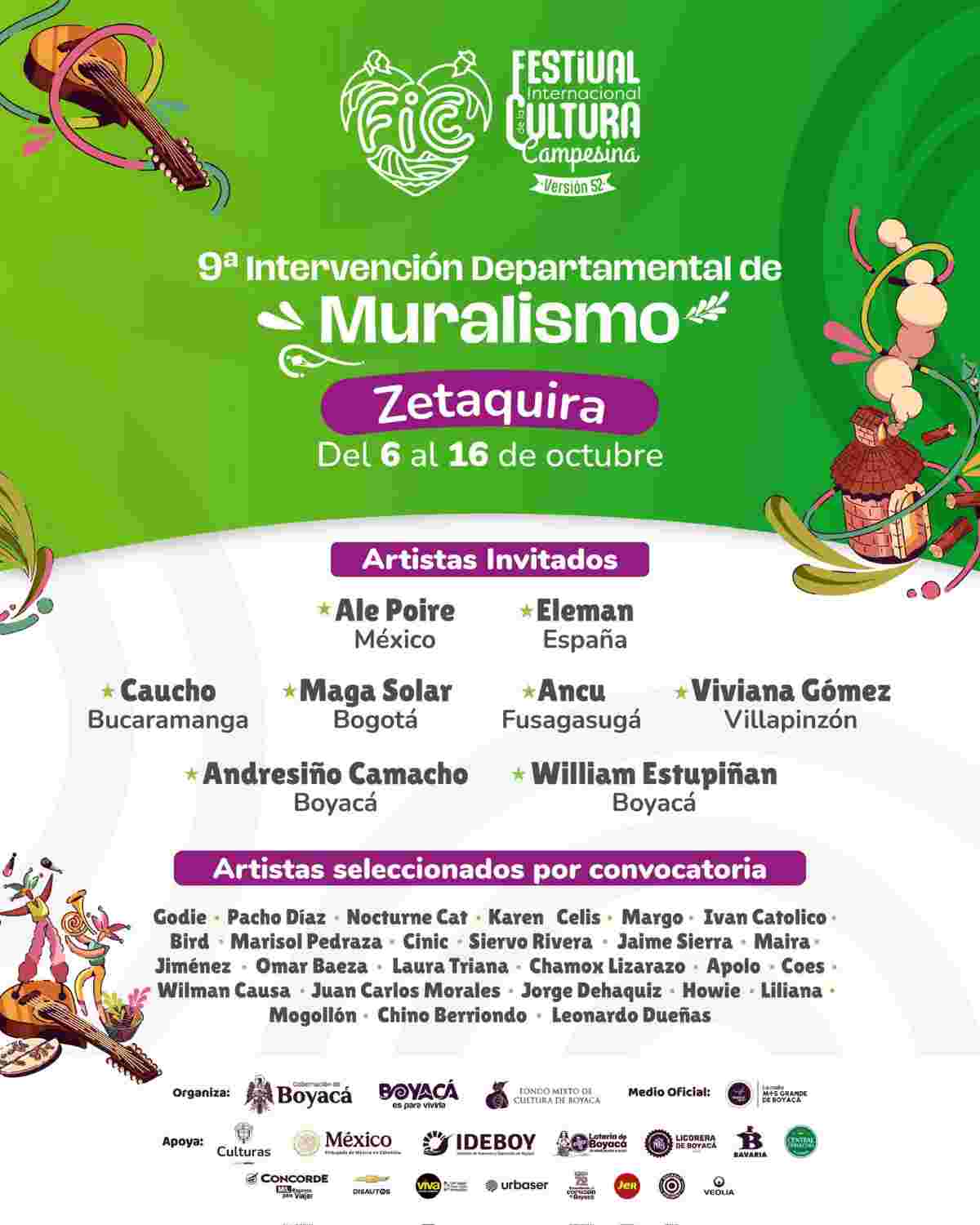 ZETAQUIRA: 9a Intervención Departamental de Muralismo FICC 2025