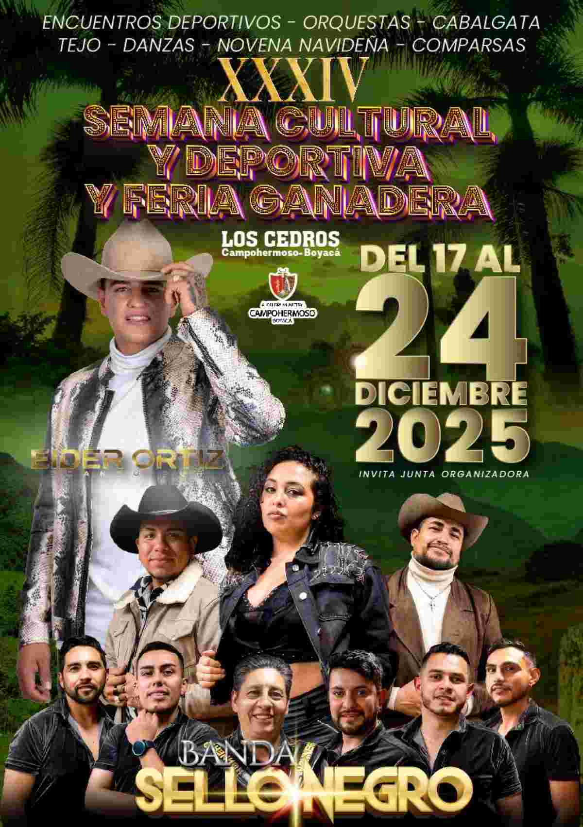LOS CEDROS, CAMPOHERMOSO: Semana Cultural y Deportiva, y Feria Ganadera 2025