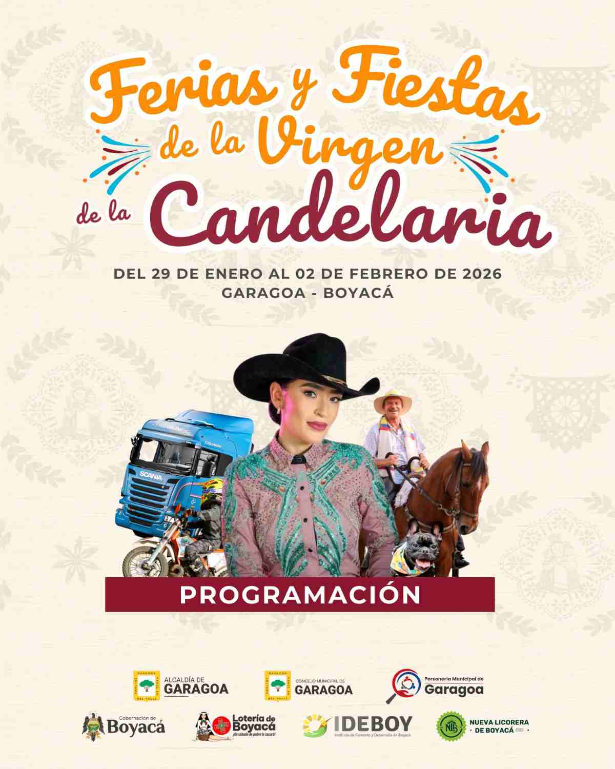 GARAGOA: Ferias y Fiestas de la Virgen de la Candelaria 2026 GARAGOA: Ferias y Fiestas de la Virgen de la Candelaria 2026