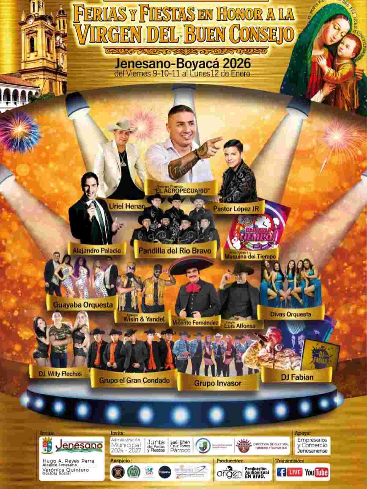 JENESANO: Ferias y Fiestas en Honor a la Virgen del Buen Consejo 2026 JENESANO: Ferias y Fiestas en Honor a la Virgen del Buen Consejo 2026