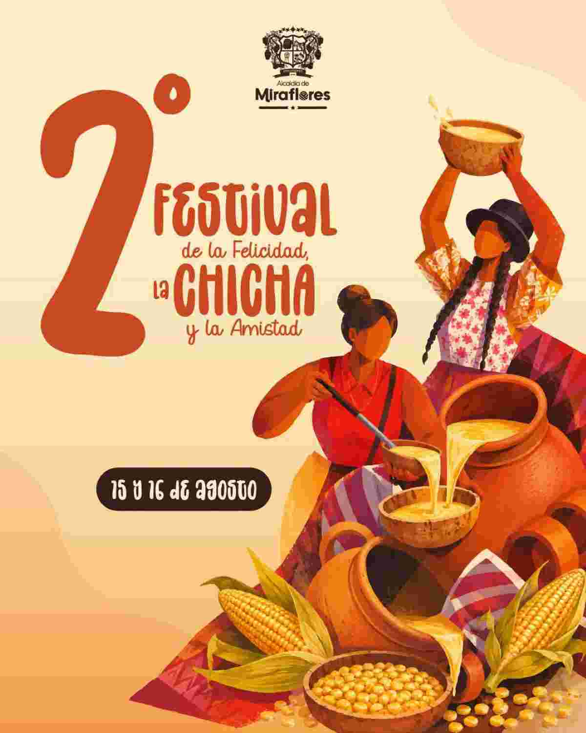 MIRAFLORES: 2° Festival de la Felicidad, la Chicha y la Amistad 2026 Afiche oficial del 2° Festival de la Felicidad, la Chicha y la Amistad 2026 en Miraflores, Boyacá.