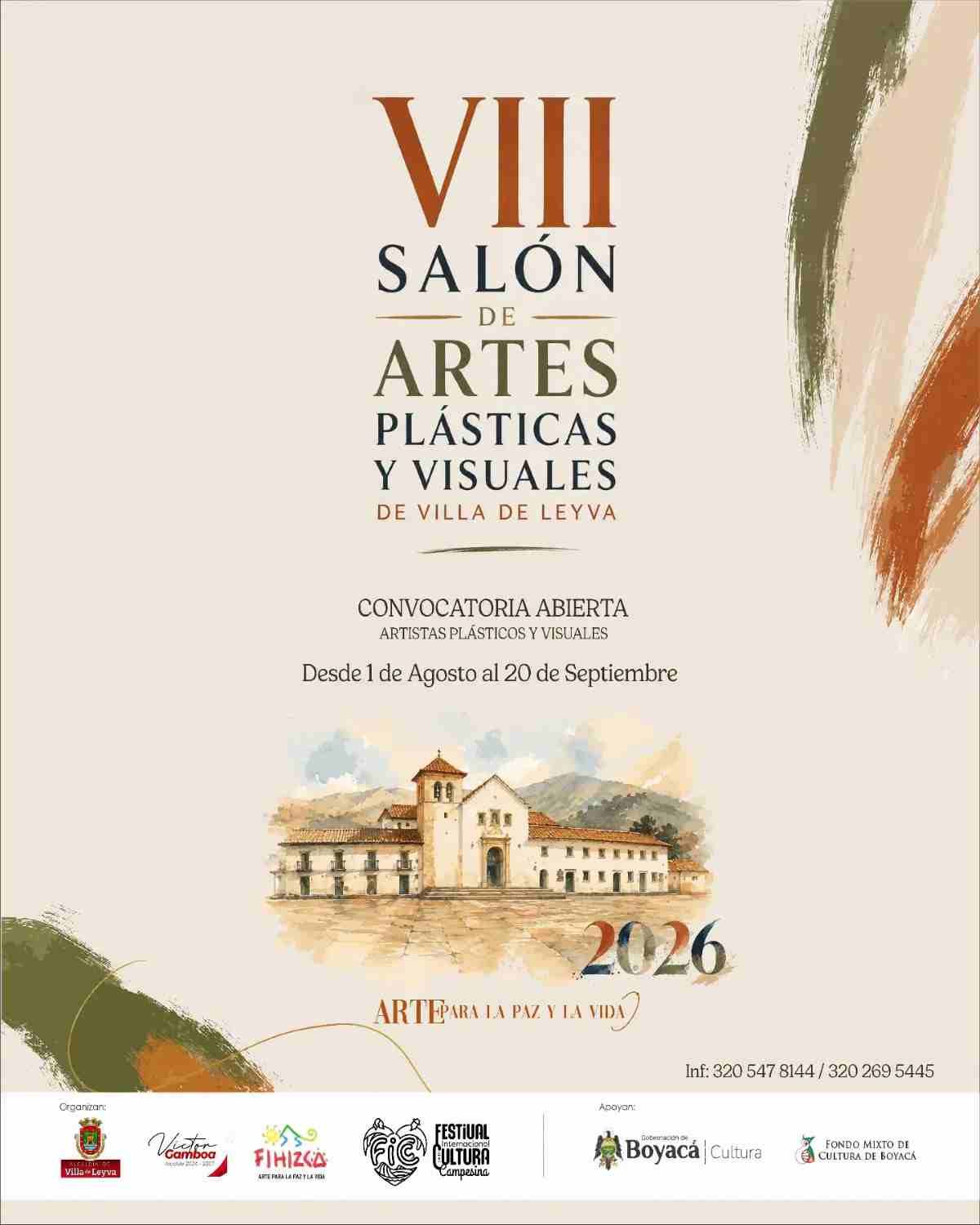 VILLA DE LEYVA: Convocatoria Abierta VIII Salón de Artes Plásticas y Visuales 2026