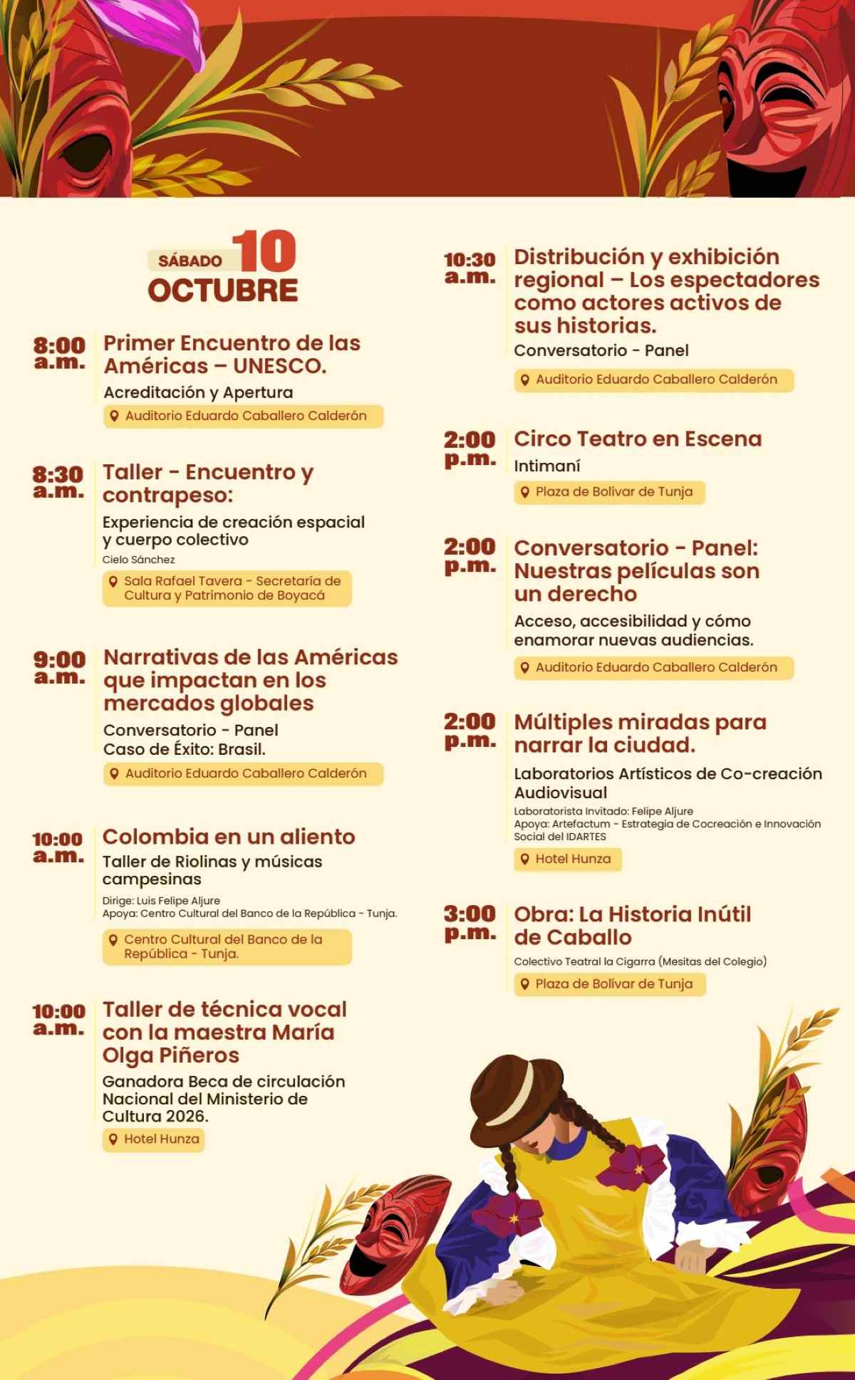Programación FiCC 2026 (Sábado 10 de octubre)