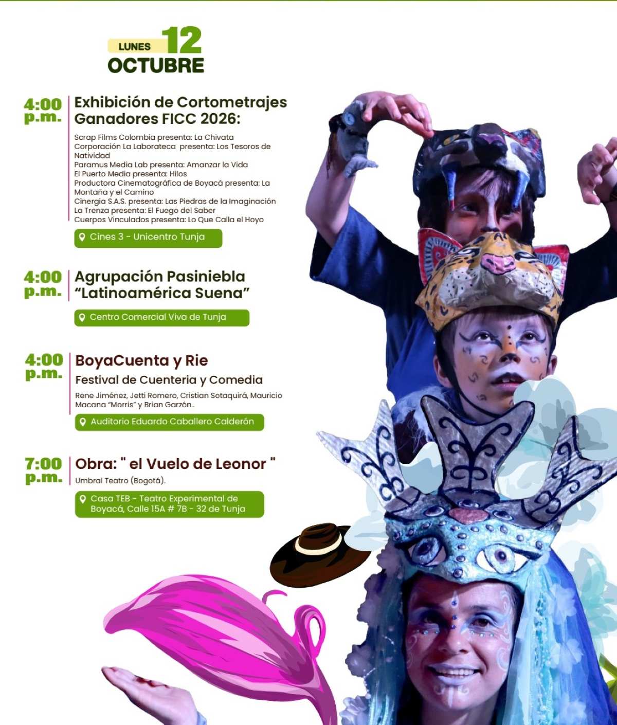 Programación FICC 2026 (Lunes 12 de octubre)