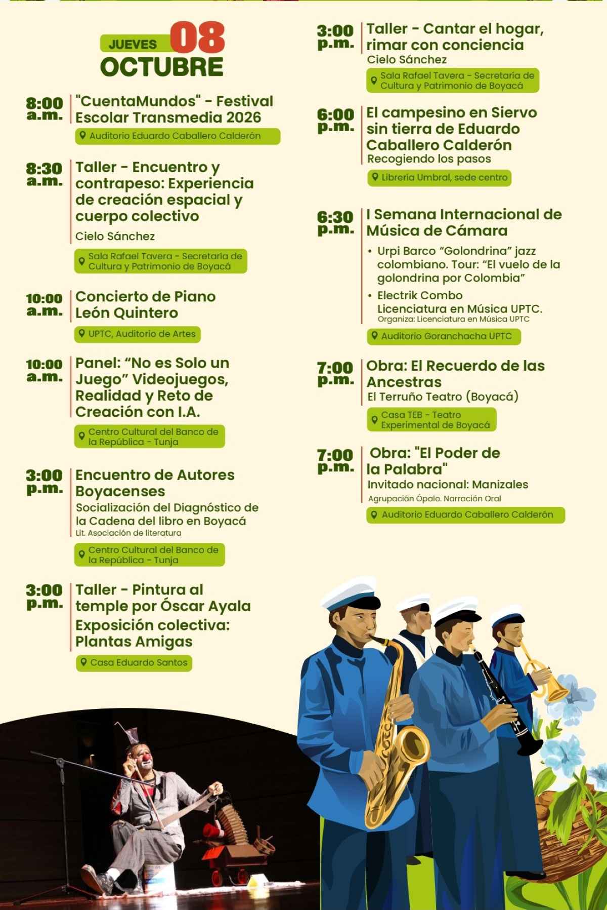 Programación FICC 2026 (Jueves 8 de octubre)
